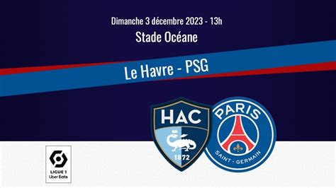 psg havre en streaming